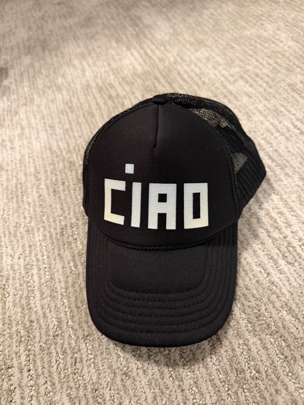Clare V - CIAO Black Trucker Hat